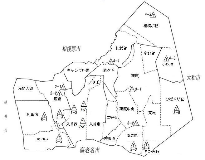 イラスト：消防団施設マップ