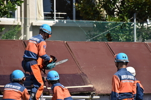 写真：防災訓練の様子1