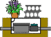 イラスト：メーターボックスの上に物を置かない