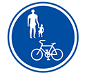 画像：普通自転車歩道通行可標識