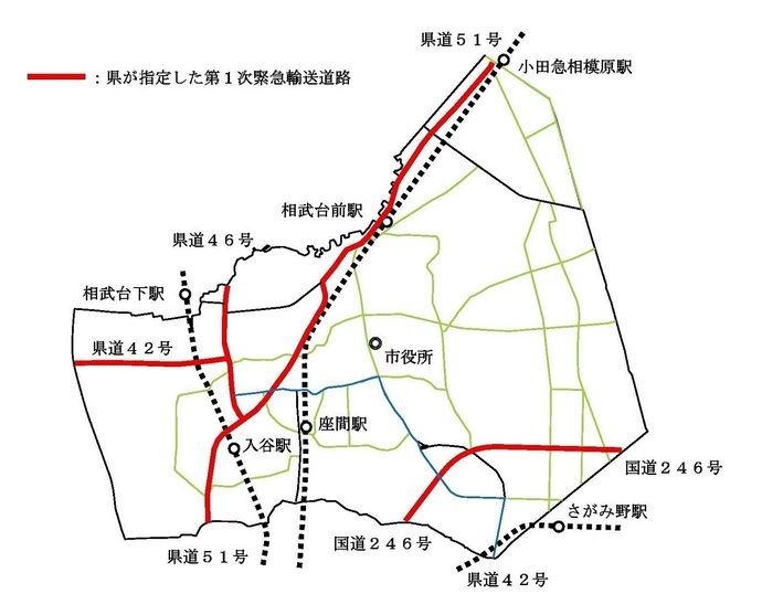 地図：補助対象路線