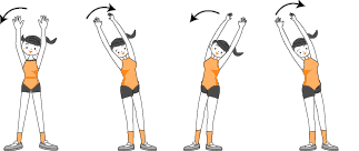 イラスト：健康体操図解20