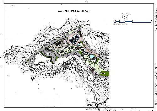 地図：芹沢公園南側広場平面図（案）