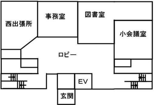 イラスト：市公民館1階館内図