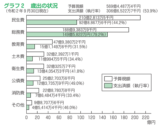 画像：歳出の棒グラフ