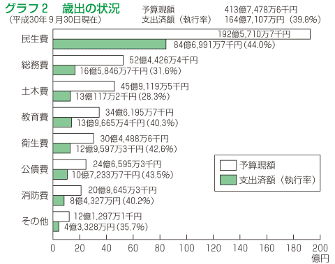 画像：歳出の棒グラフ