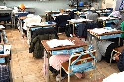 写真：小学校での訓練の様子1