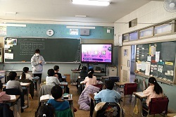 写真：小学校での訓練の様子2