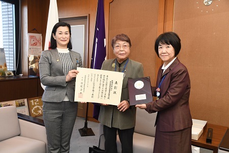 写真：市民生委員児童委員協議会の表敬訪問