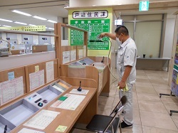 写真：噴霧の様子1