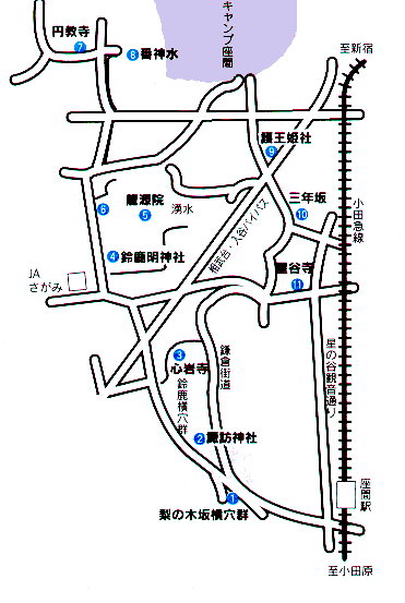 地図：入谷1・3丁目コース