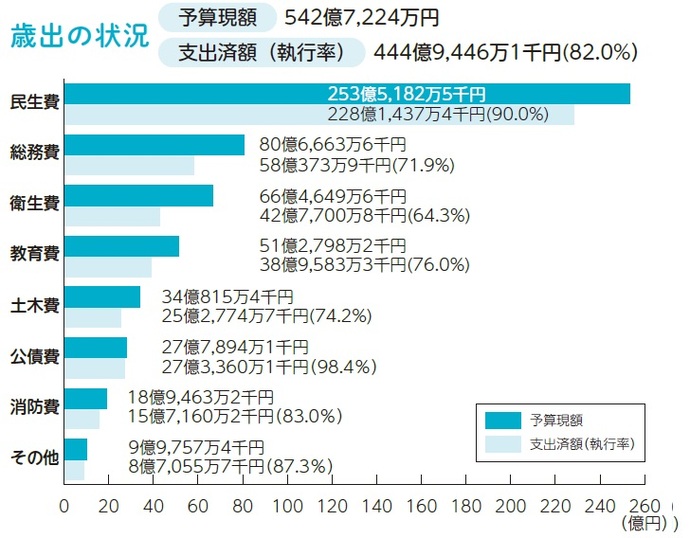 画像：歳出の棒グラフ