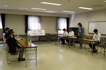 写真：エコステーションお披露目会の様子