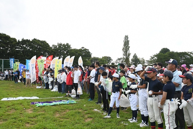 写真：相模川クリーンキャンペーン開会式の様子