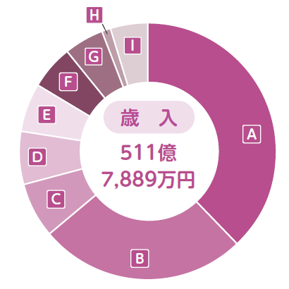 画像：一般会計歳入円グラフ