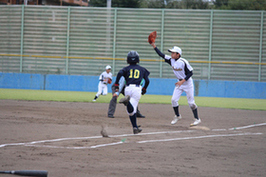 写真：交流試合の様子