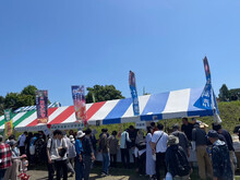 大仙市の物販の様子