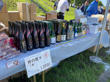 大仙市の物販の様子