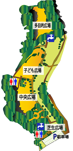 地図：かにが沢公園
