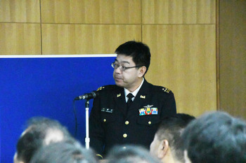 写真: 陸上自衛隊座間駐屯地第4施設群長兼駐屯地司令の橋口尚徳さん