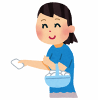 イラスト:相模が丘ブロックのPR活動 ポケットティッシュ配布のイメージ