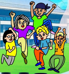 画像：ダンスをしているイラスト