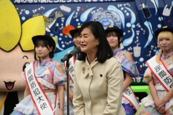 写真：市長挨拶の様子