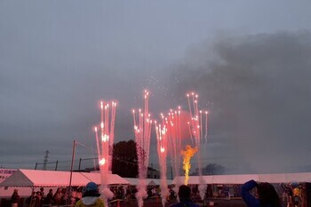 写真：大仙市による大曲イルミネーション花火1