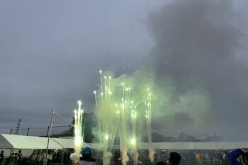 写真：大仙市による大曲イルミネーション花火2