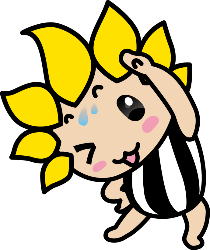 準備運動するざまりん