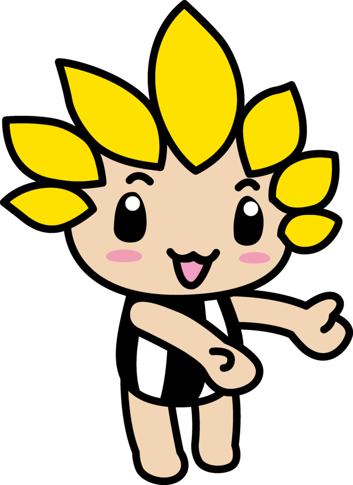 右を紹介するざまりん