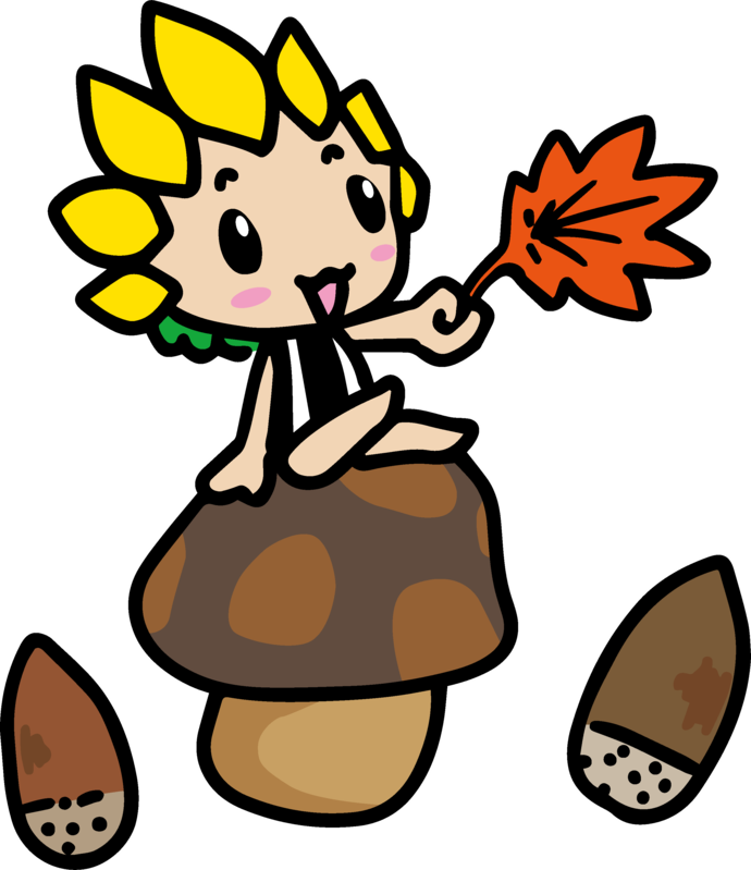 きのことどんぐりとざまりん