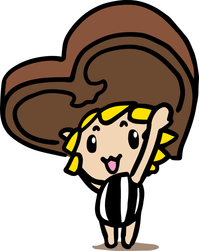 チョコレートを持ったざまりん