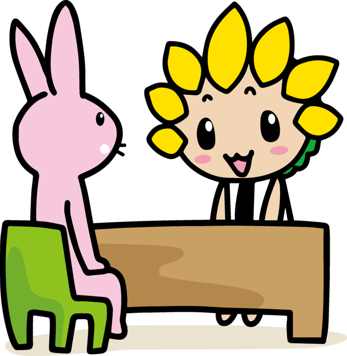 面談するざまりん