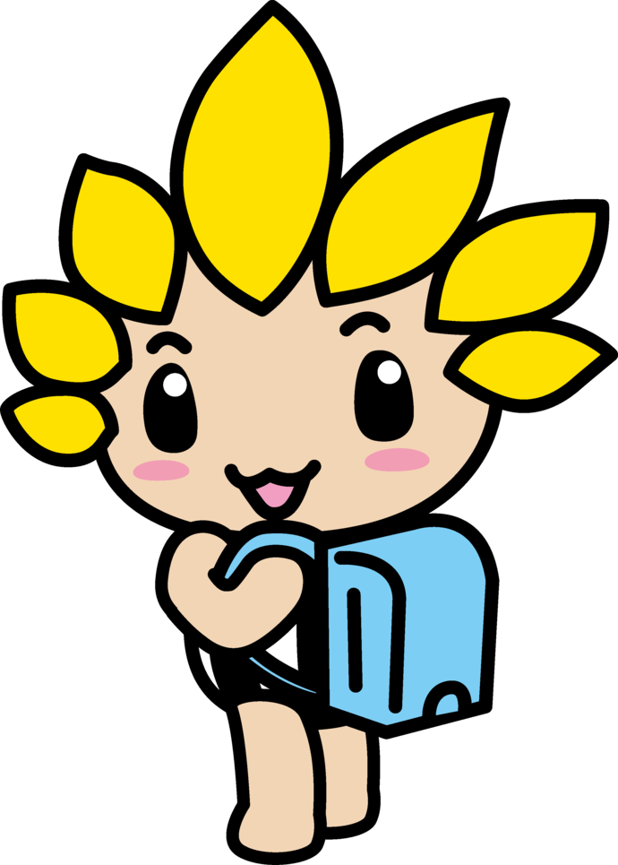 ランドセルを背負うざまりん