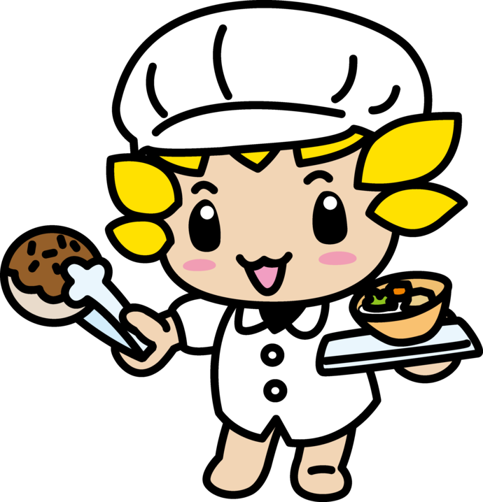 給食とざまりん