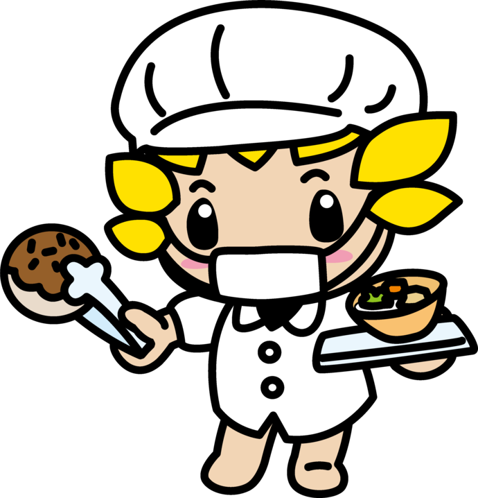 給食とざまりん