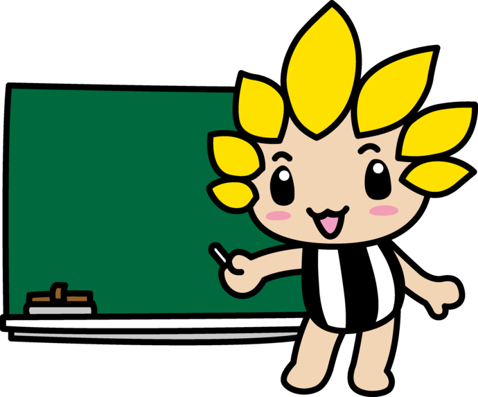 黒板とざまりん