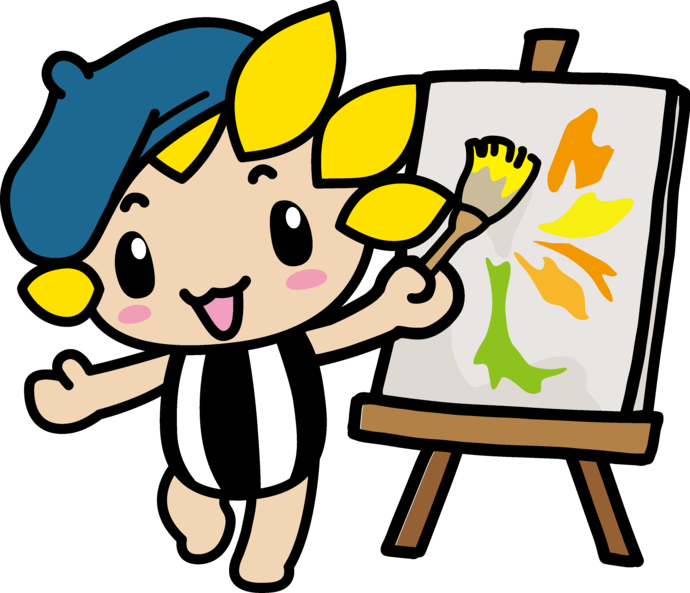 絵を描くざまりん