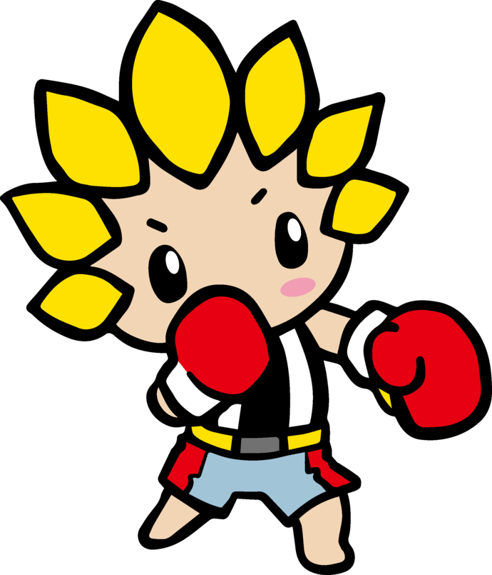 ボクシングをするざまりん