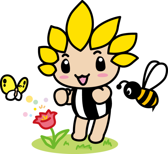 チューリップとはちさんとざまりん