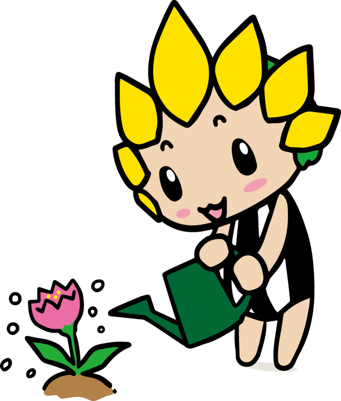 水やりをつるざまりん