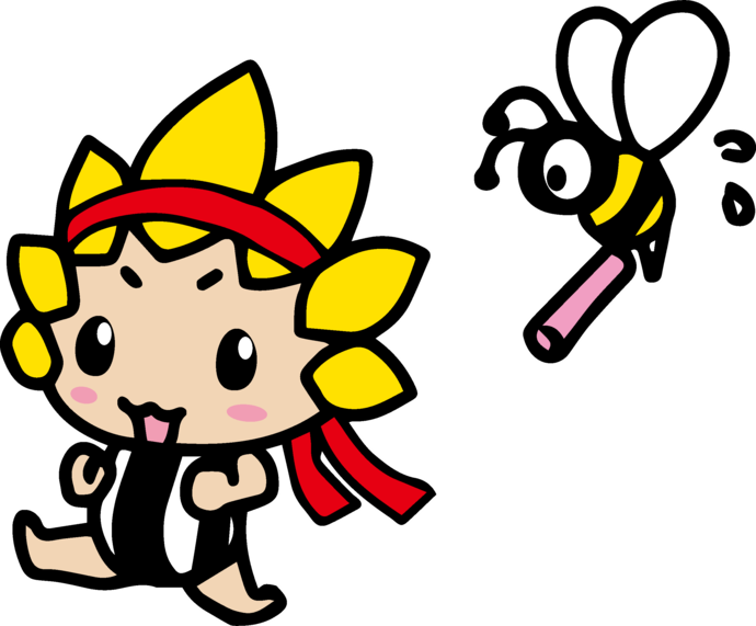 はちさんとリレーするざまりん