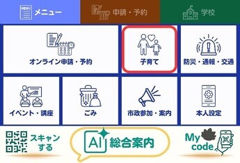 画像：LINEメニュー画面