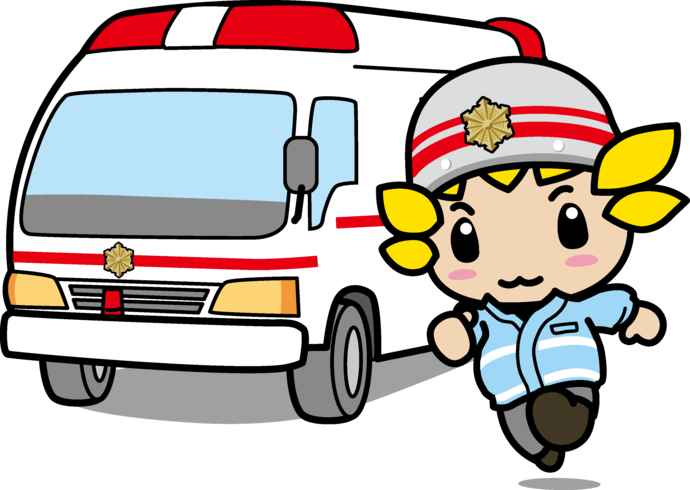 救急車と救急隊ざまりん
