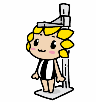 身長を測るざまりん