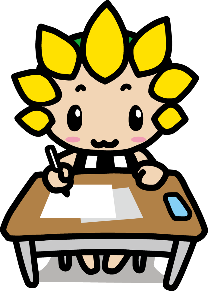 勉強しているざまりん