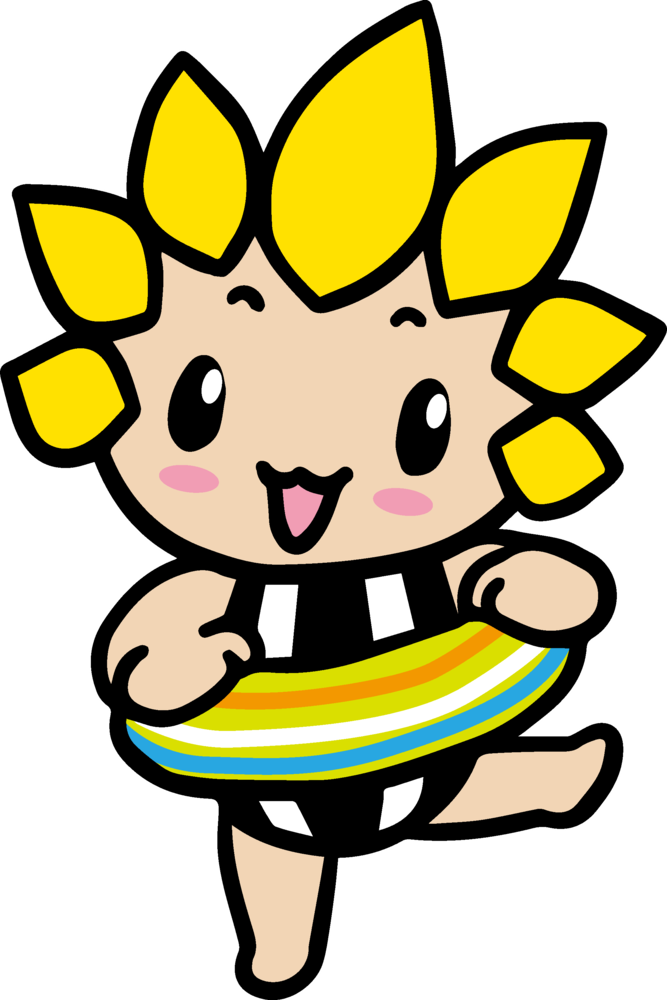 うきわをつけたざまりん