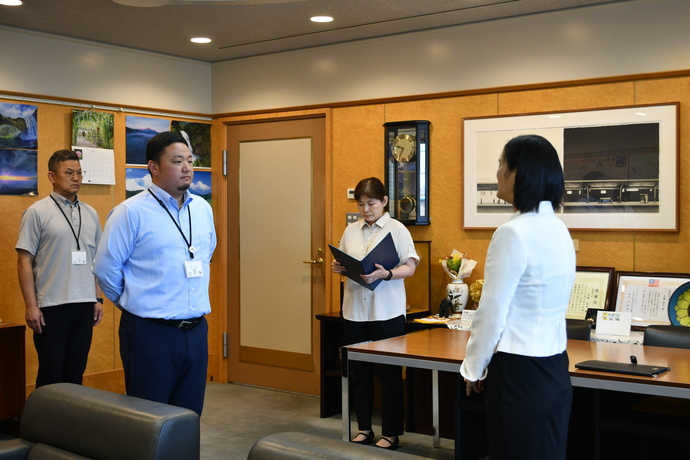写真：第3陣派遣出発式の様子