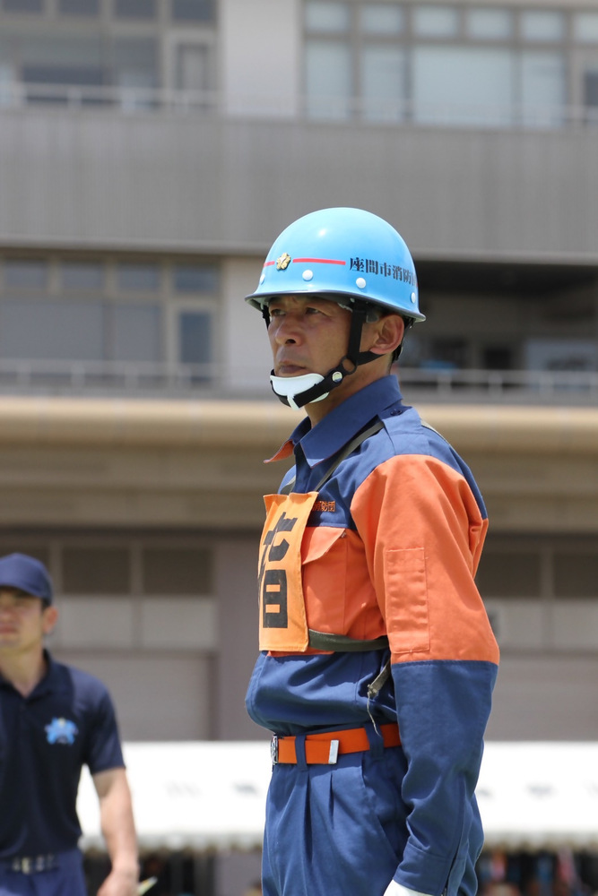写真：指揮者　第3分団第2部　山田　健成